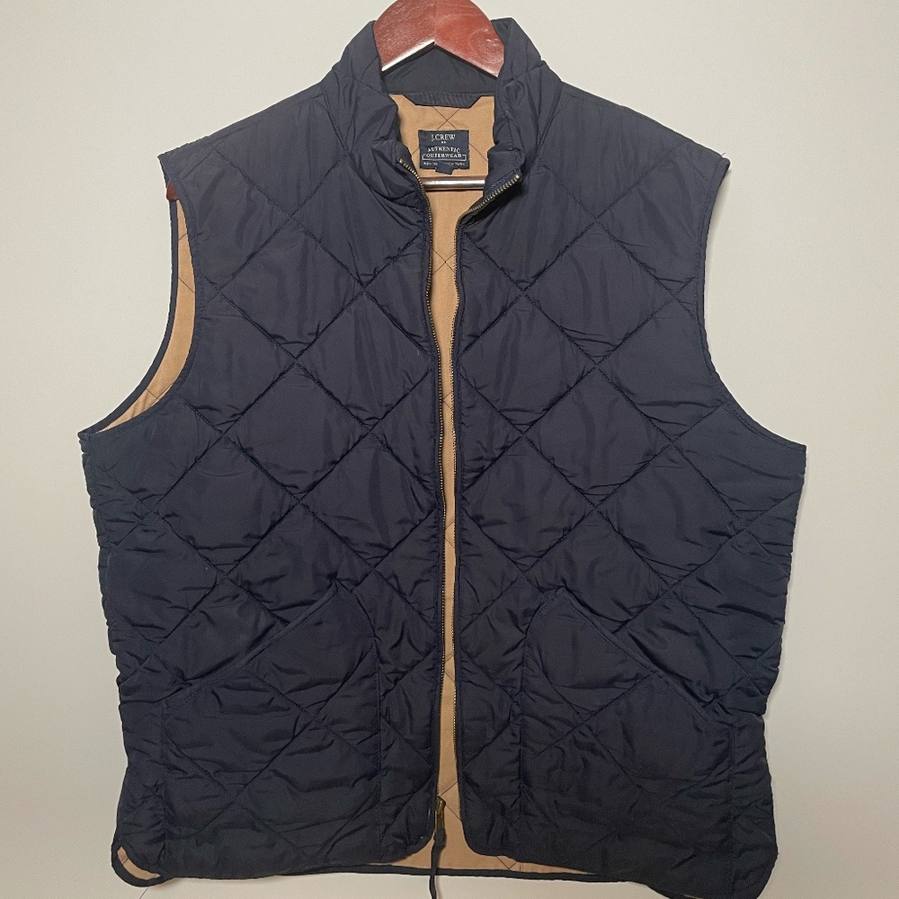 JCREW Quilted Vest Size Large (L)
